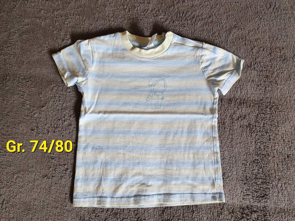 15 Baby Jungs kurzarm T-Shirts,Oberteil,Shirt,Mode,Größe 74/80 in Michelau i. OFr.