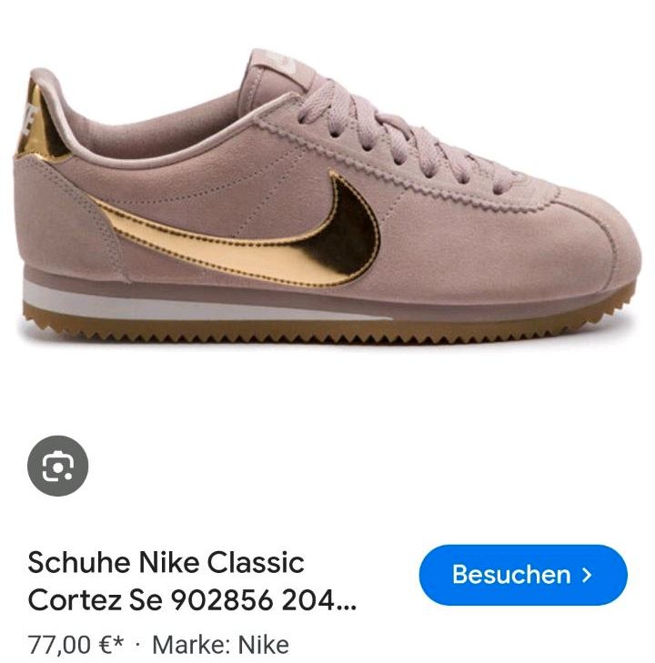 Nike Cortez Sneaker Taupe Gold Gr. 36 in Lage