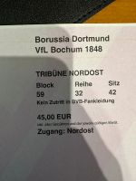 BVB vs VFL Bochum Ticket abzugeben gästeblock Dortmund - Lichtendorf Vorschau