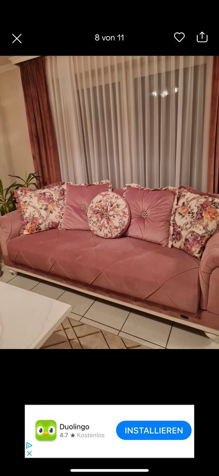 Barock couchgarnituren chesterfield samt Sofa Sessel 3+3+1+1 in Vreden