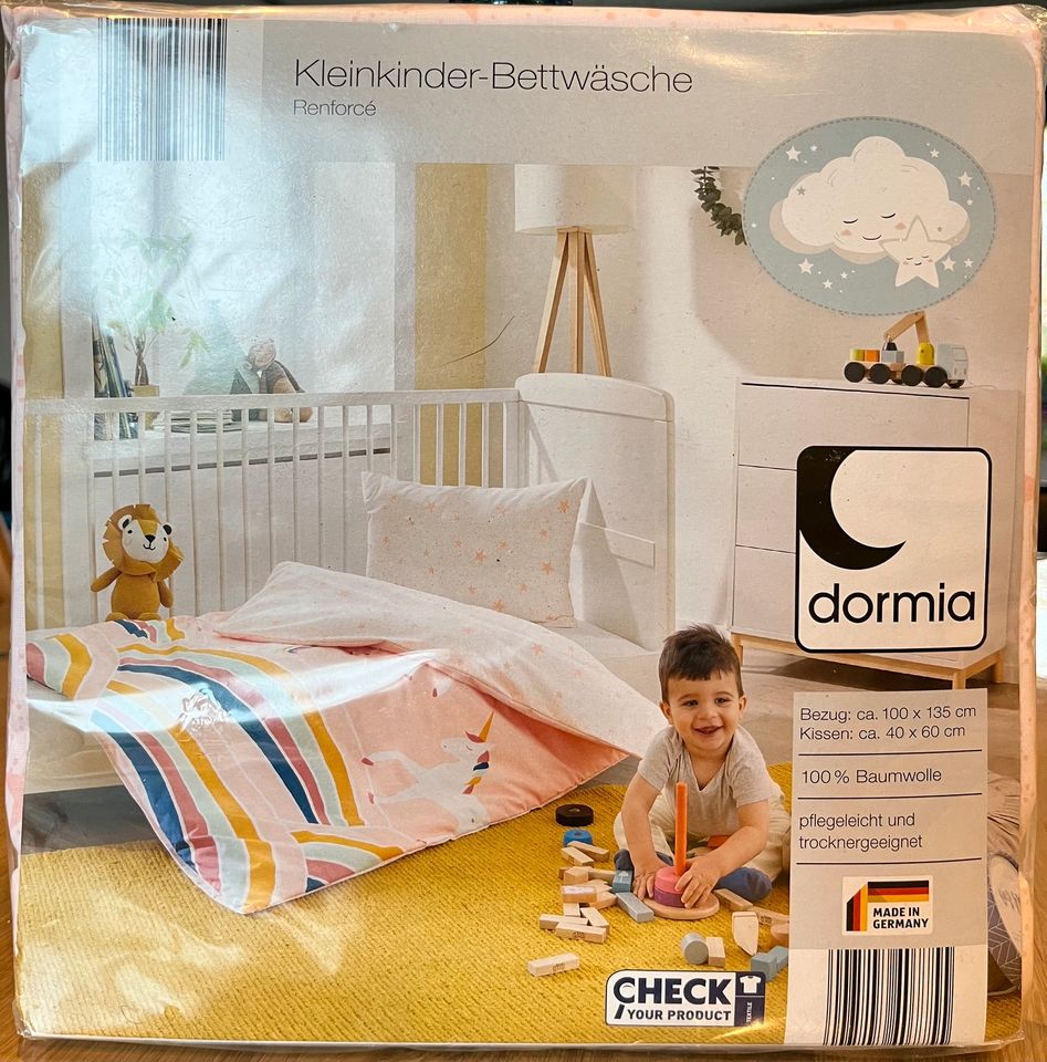 Kinderbettwäsche Einhorn 100x135 neu in Armsheim