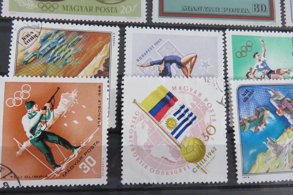 Briefmarken 2 X Karten mit Sondermarken Ungarn in Eging am See