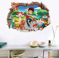 Paw Patrol Wandtattoo Sticker Kinderzimmer Wand Wandaufkleber Obervieland - Kattenesch Vorschau