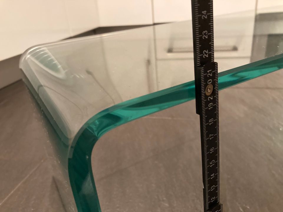 TV-Glasaufsatz Erhöhung für Fernehschrank aus Echtglas 90 cm in Nümbrecht