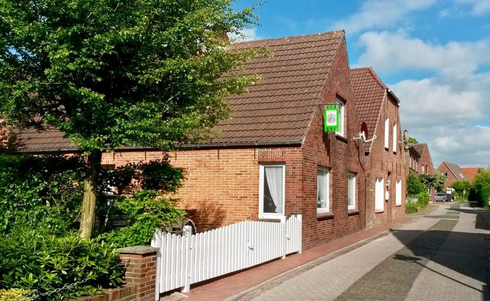 Friesenhaus Nesse, Ferienhaus mit Garten, Nordsee Urlaub mit Hund in Dornum