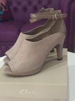 Clarks Pumps Beige Gr.40 Leder, Peep Toe Nordrhein-Westfalen - Kleve Vorschau