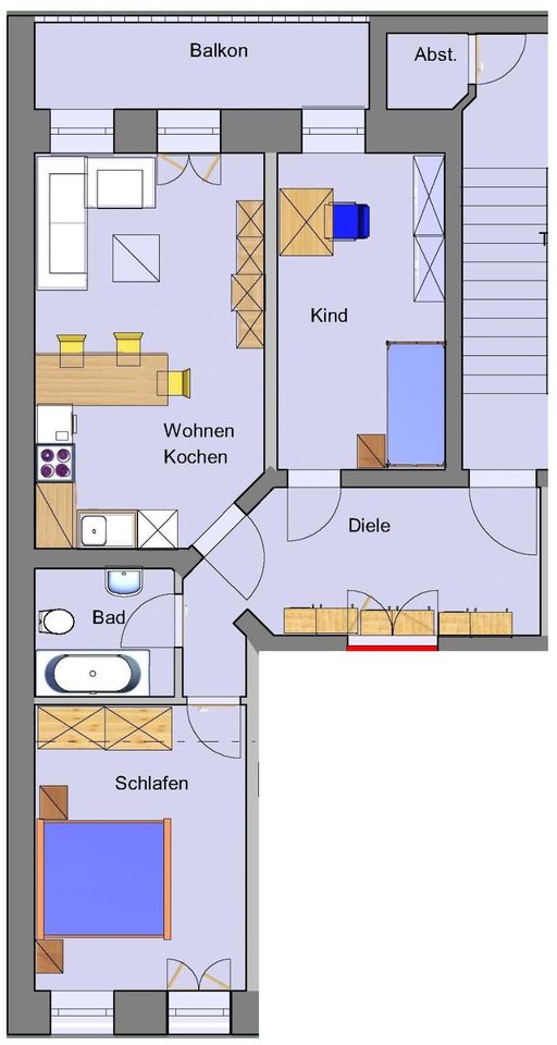 Sonnige Wohnung im 2.Oberschoss - Südstadt in Görlitz