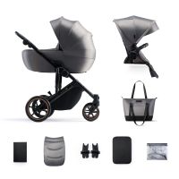 Kinderkraft PRIME 2 - 2in1 Kinderwagen-Set - Shadow Grey - inkl. Babywanne + Sportsitz + XXL-Zubehörpaket - NEU Hessen - Fulda Vorschau