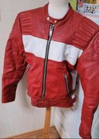 EREL Hamburg Motorradjacke Lederjacke Rot/weiß Nordrhein-Westfalen - Eschweiler Vorschau