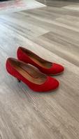 High Heels | Pumps | rot | Velourleder-Optik Kreis Ostholstein - Bad Schwartau Vorschau