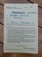 Meldekarte Arbeitsamt 1948 Bochum - Bochum-Nord Vorschau