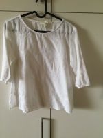 H&M Top Tunika weiss Leinen mit Stickerei, Gr.34 Frankfurt am Main - Kalbach Vorschau