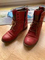 Mustang Boots Stiefeletten Gr.37 rot Sachsen-Anhalt - Barleben Vorschau