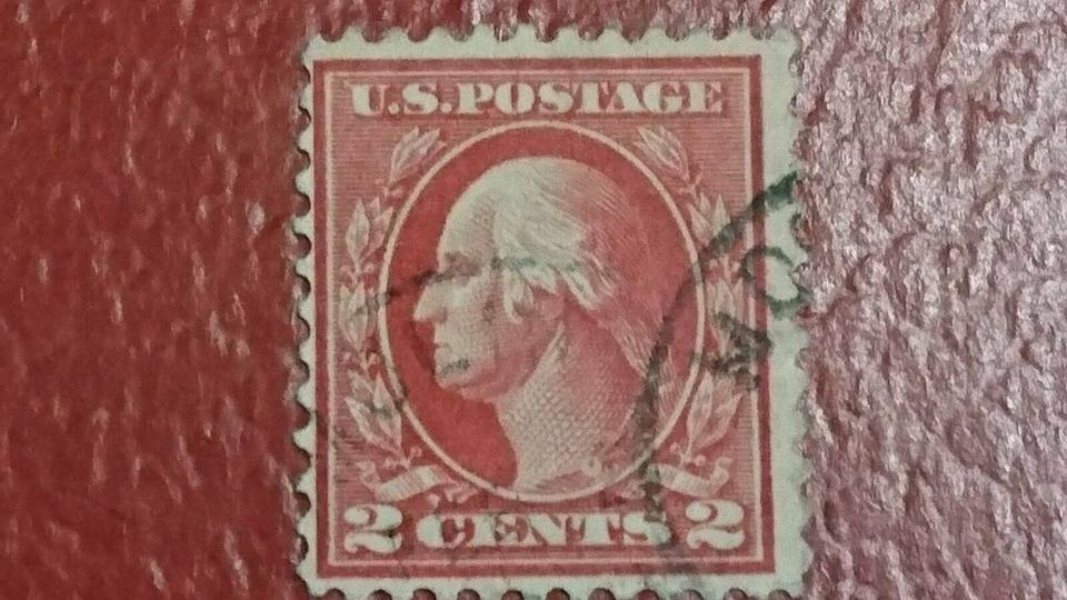 Briefmarke USA Washington Franklin, 2 Cents, guter Zustand! in Berlin