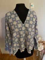 Zara Bluse neu blau Stickerei S M Lochstickerei Spitze Berlin - Steglitz Vorschau