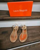 Laura Biagiotti Riemchen Sandalen roségold Gr. 39 NEU in OVP Bayern - Germering Vorschau