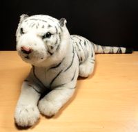 liegender weißer Tiger Schneetiger Plüsch Stofftier (Morgenroth) Thüringen - Pössneck Vorschau