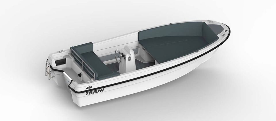 TERHI 450 SLOEP Motorboot Honda 40 Garantie Trailer Neuzustand in Schondorf am Ammersee