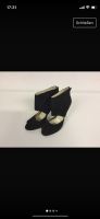 Westies Wildleder Ankle Boots Peep Toe Stiefelette black Frankfurt am Main - Nordend Vorschau