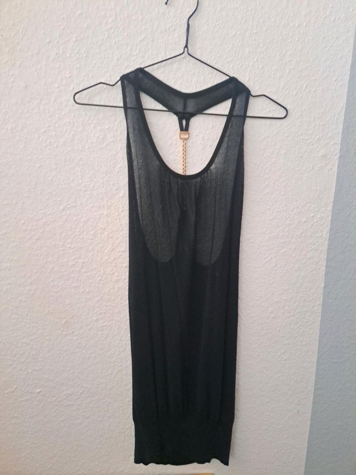 Kleid schwarz Goldkette Gr L/XL durchsichtig in Bremen