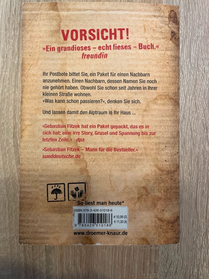 ⭕️Das Paket von Sebastian Fitzek⭕️ in Frankenberg (Sa.)