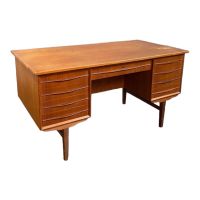 Vintage Schreibtisch Teak 60er Jahre Mid-Century Design Desk Düsseldorf - Oberbilk Vorschau