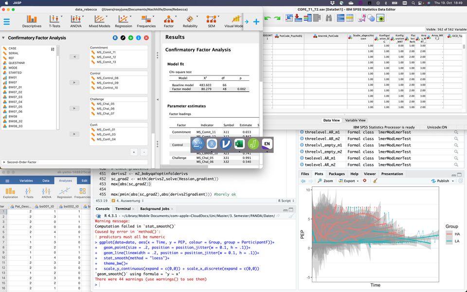 Beratung Coaching Bachelorarbeit Masterarbeit Doktorarbeit Statistik Nachhilfe R Studio SPSS JASP Jamovi Datenauswertung Psychologie Wirtschaftspsychologie in Berlin