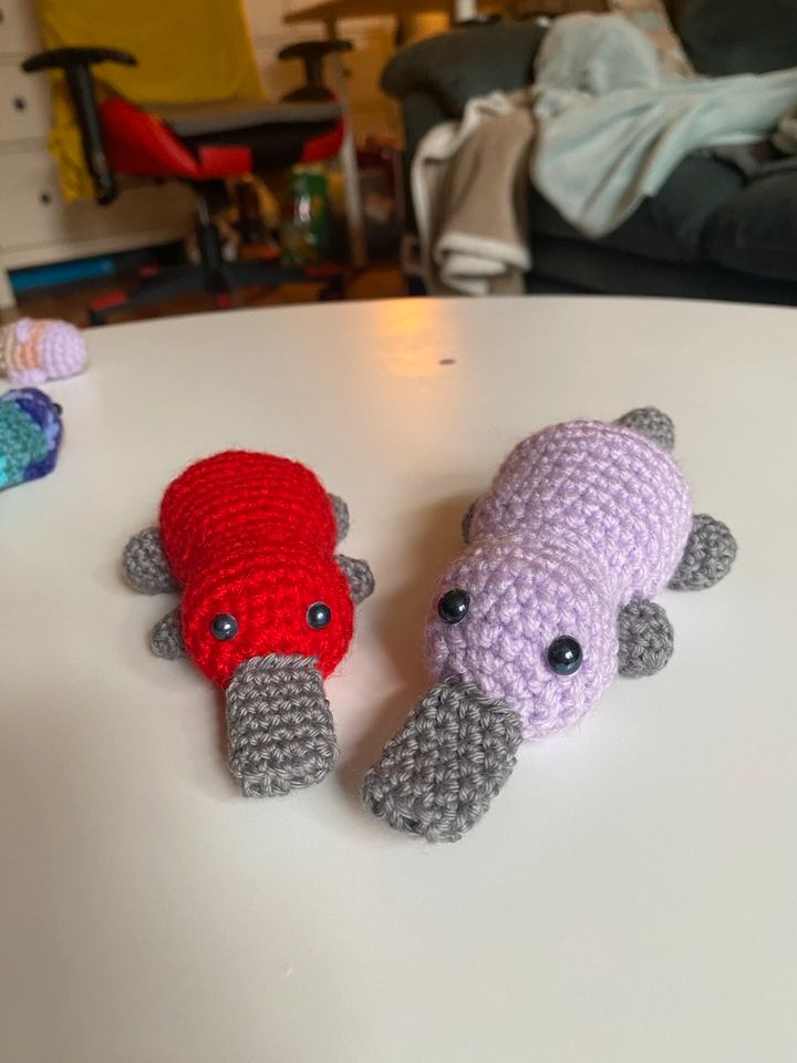 Schnabeltier Amigurumi gehäkelt in Dresden