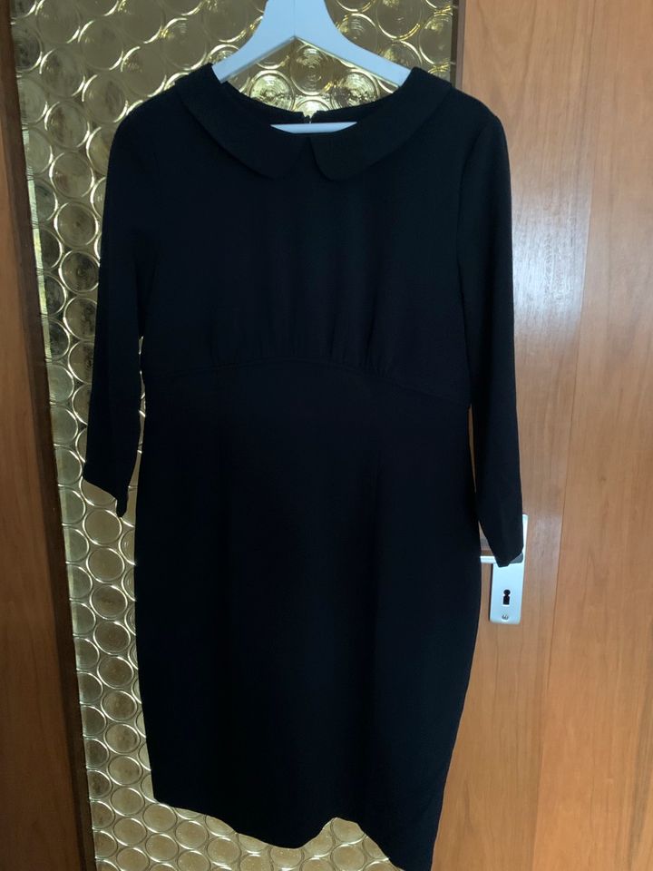 Kleid schwarz Bubikragen 40 Oasis UK 14 Mod Rockabilly in Rodenbach