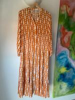 Maxikleid aus leichtem Viskose-Stoff, orange/weiß, Zara, Gr. M Bayern - Amberg b. Buchloe Vorschau