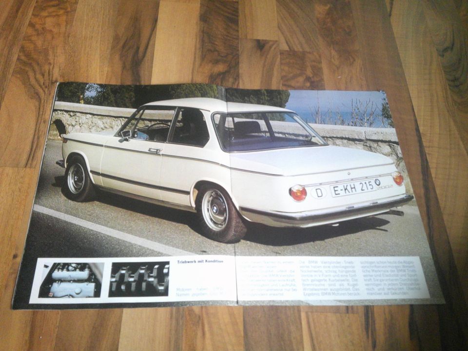 BMW 02 Prospekt von 3/1973 mit 20 Seiten sehr selten + neuwertig in Göttingen