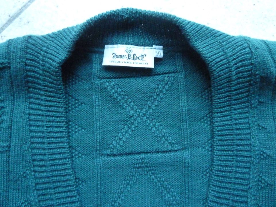 Herren Strickweste James B.Cool Gr. 50 XL WÖHRL Made Italy Weste in Greding