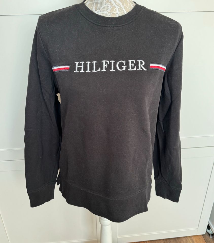 Tommy Hilfiger Sweatshirt Pullover Gr. M 38 schwarz in Westhausen