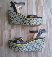 PEPE JEANS Sandaletten Wedges - 41 - schwarz mit Muster Nordrhein-Westfalen - Neuss Vorschau
