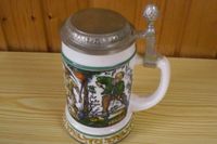 Original BMF Bierseidel - Bierkrug mit Zinndeckel Baden-Württemberg - Muggensturm Vorschau