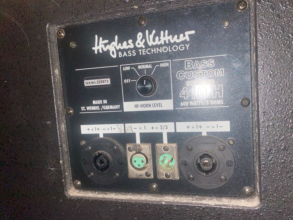 Hughes & Kettner BC 410H 600 Watt 8 Ohm Bassbox in Rostock