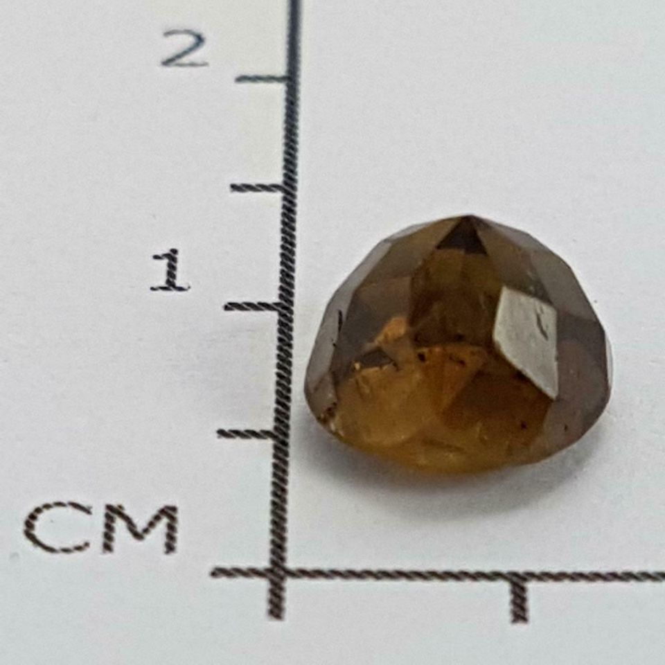 Echter runder Chrysoberyll ( 1,97 Carat / 7 mm )  aus Brasilien in Recklinghausen