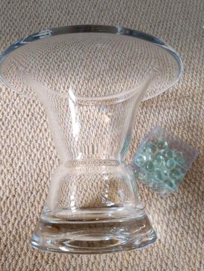 Hochwertige Bleikristall Vase+ Glaskugeln ,↑ Maße Bilder in Hüllhorst
