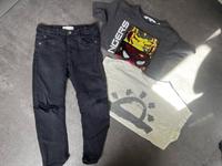SET Zara H&M Jeans + 2 T-Shirts Avenders 110 Bayern - Augsburg Vorschau