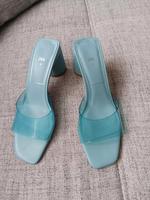 Pantolette in Blau, Zara mit Absatz 7 cm. Dortmund - Hörde Vorschau