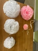 Hochzeit Taufe Deko PomPom Fächer Baden-Württemberg - Schlaitdorf Vorschau