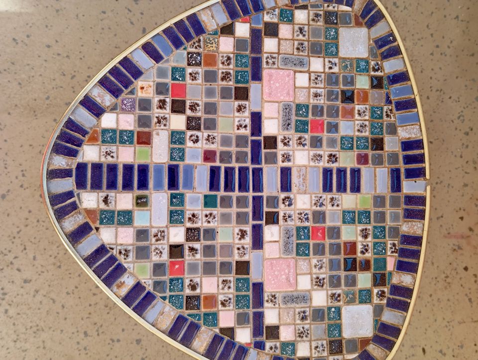 Retro Vintage Tisch Kommode Nieren Mosaik Echtholz Konsole ❤️ in Hagen