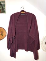 Waterfall-Cardigan/Strickjacke, aubergine, Gr. 40, Marke: manguun Nordrhein-Westfalen - Kleve Vorschau