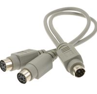 PS/2 Kabelverteiler Y-Adapter 6 Polig mini DIN Männlich Stecker Z München - Berg-am-Laim Vorschau