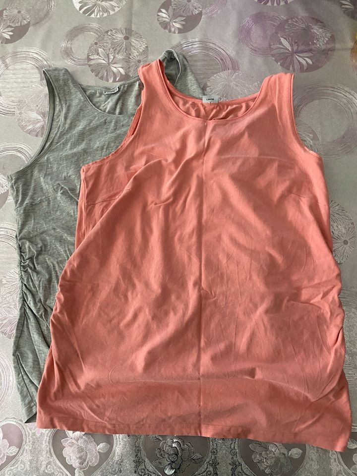 Paket Umstandskleidung Schwangerschaft T-Shirt Set Gr L Tank Top in Gudendorf