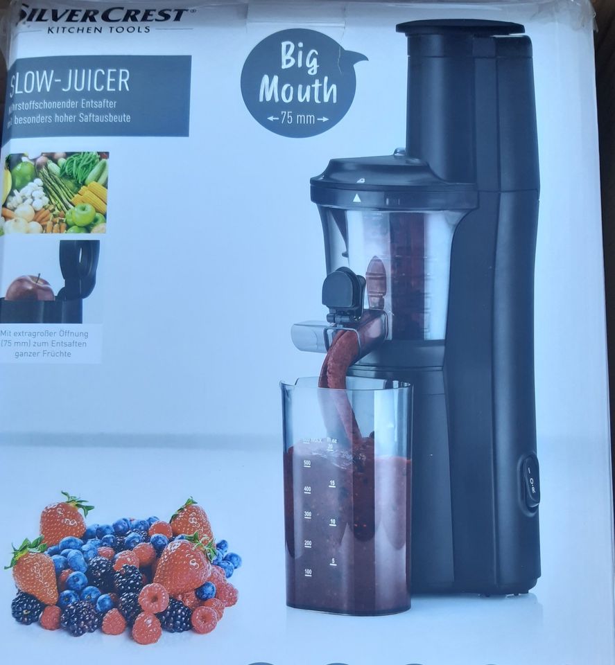 Silvercrest Slow Juicer SSJBK 300 B2 Entsafter Saftpresse in Sachsen - Bad  Gottleuba-Berggießhübel | eBay Kleinanzeigen ist jetzt Kleinanzeigen