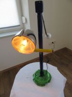 Lampe aus Kupplungsdruckplatte grün & Wagenheber Citroen 2CV Ente Bayern - Schwarzach b. Nabburg Vorschau