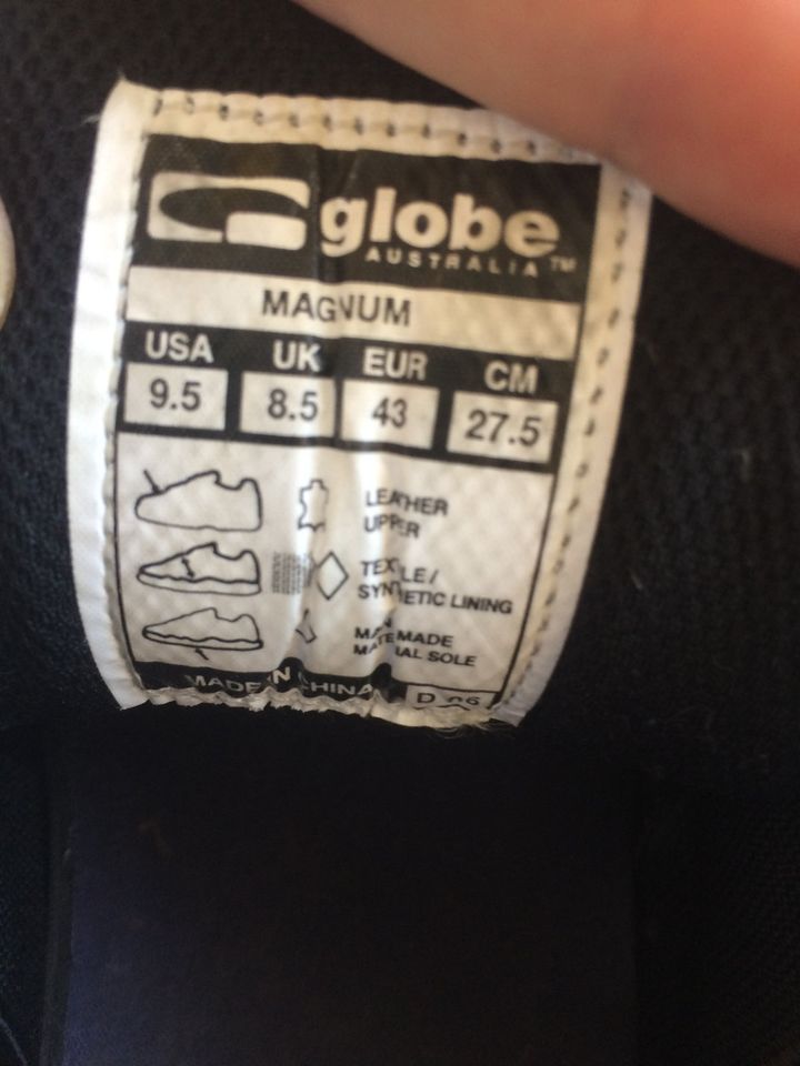 GLOBE Magnum Skateboard Schuhe, kaum getragen EUR 43, USA 9.5 in Trier