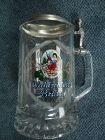 Bierkrug Glas Brauerei Waldschloss-Bräu Frammersbach, Bayern Nordrhein-Westfalen - Heiligenhaus Vorschau