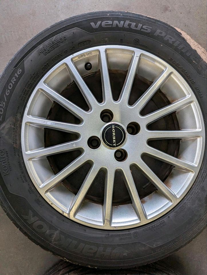 Renault Scenic Alufelgen Set Borbet auf Hankook 205/60 R16 92H in Delmenhorst